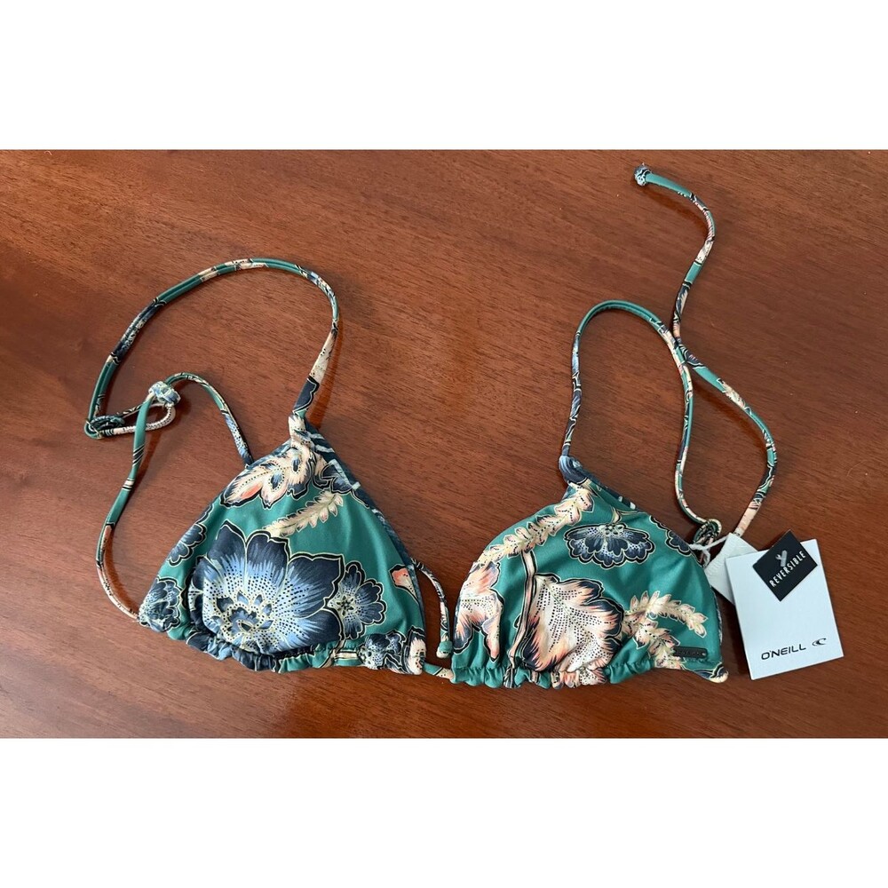 New O'Neill Reversible Triangle Bikini Top